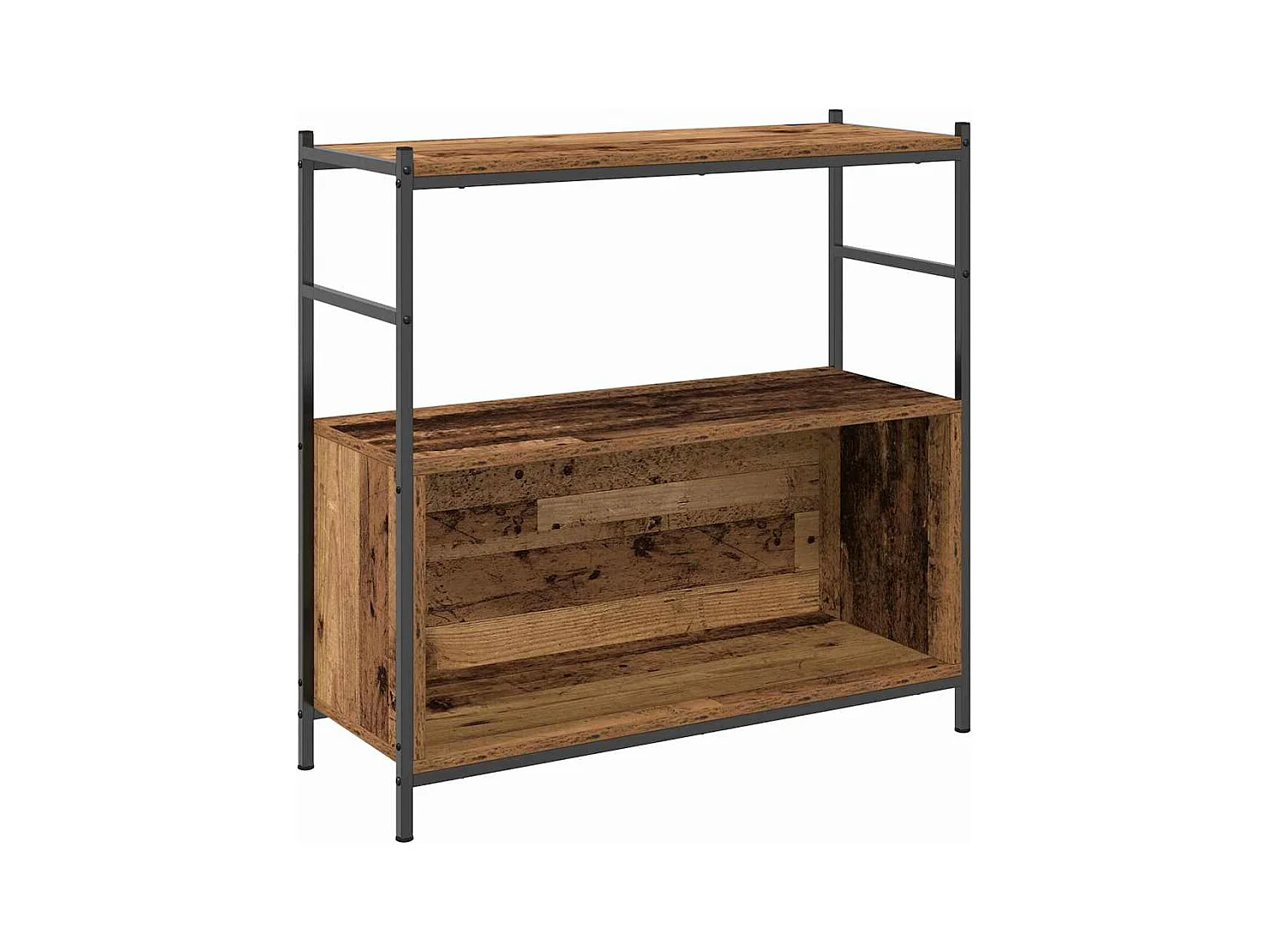 Bibliothèque Chêne Fumé 80x30x78,5 cm Bois Ingénierie