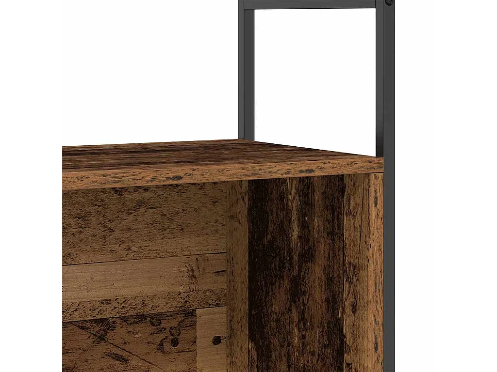 Bibliothèque Chêne Fumé 80x30x78,5 cm Bois Ingénierie