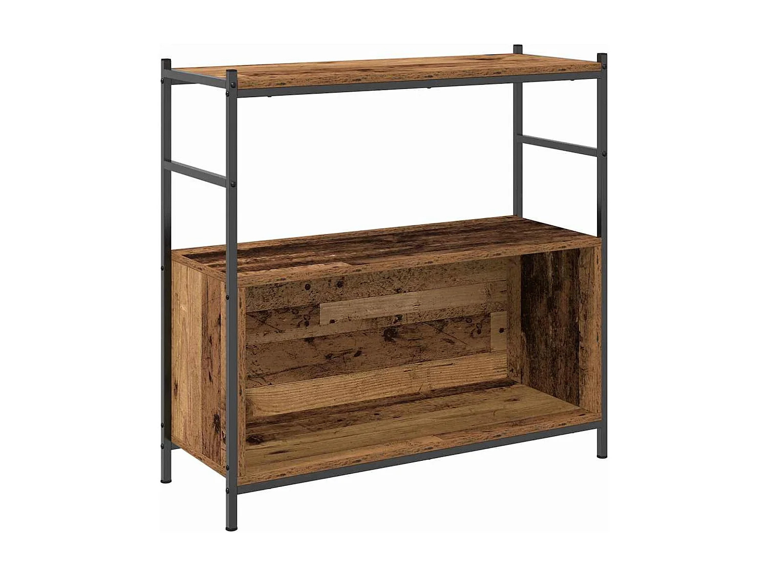 Bibliothèque Chêne Fumé 80x30x78,5 cm Bois Ingénierie