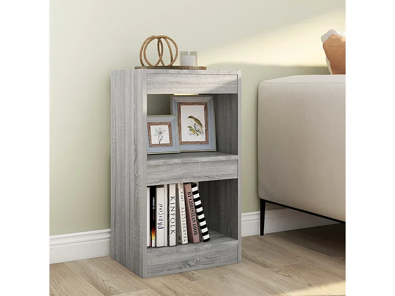 Sonoma Grijze Boekenkast/Kamerverdeler 40x30x72 cm