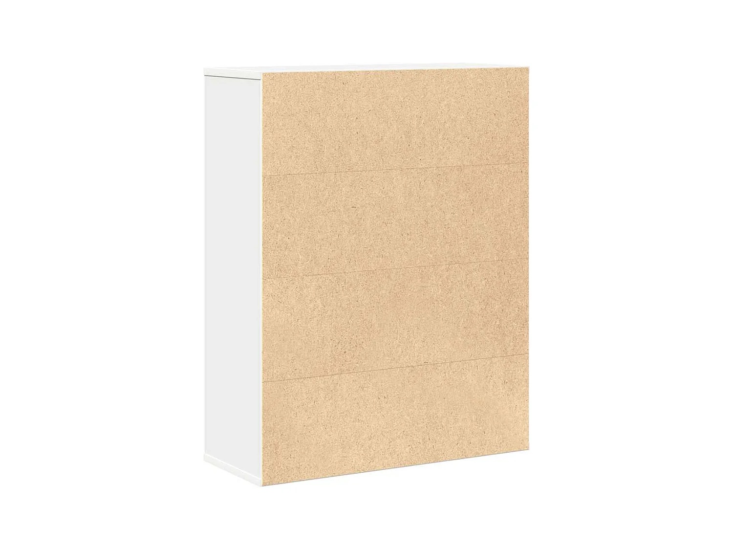 Bibliothèque blanc 60x24x76,5 cm bois d'ingénierie
