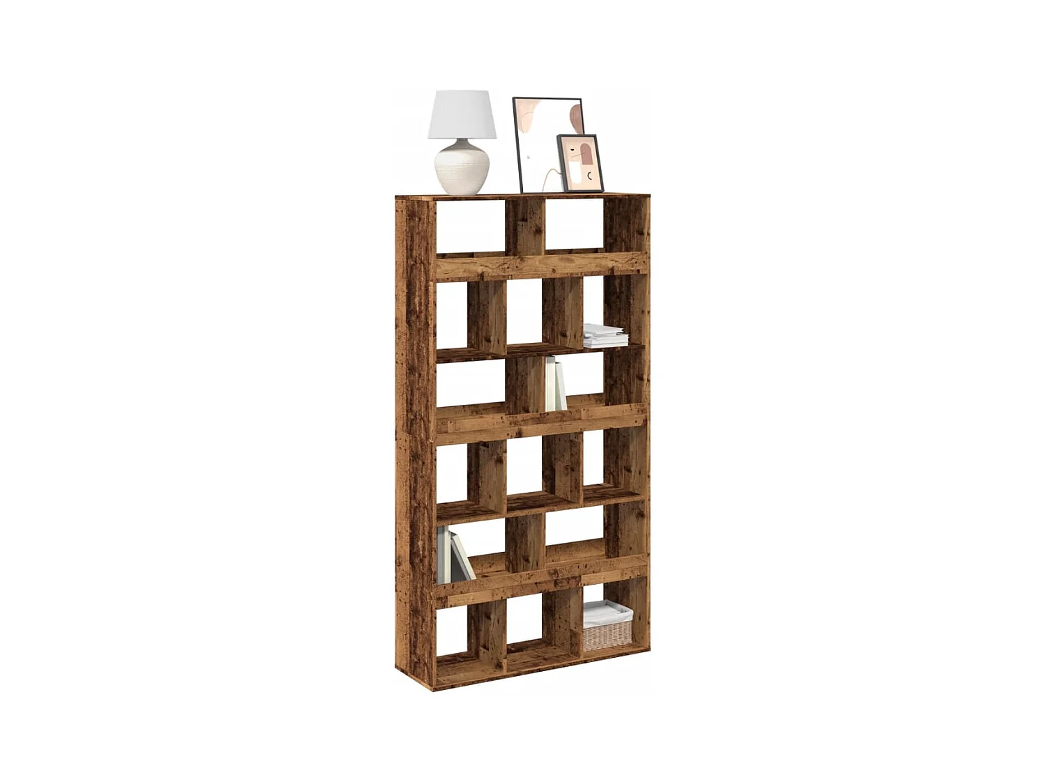 Altes Holz Bücherregal 100x33x187,5 cm Holzwerkstoff