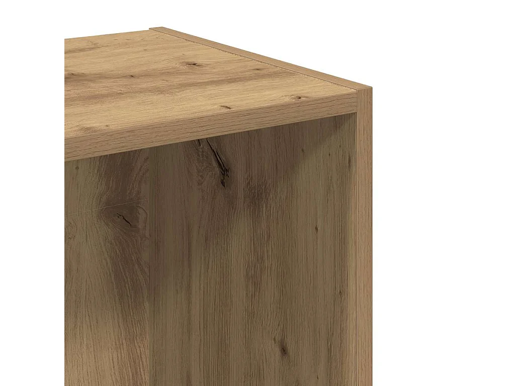 Bibliothèque chêne artisanal 40x30x152 cm bois d'ingénierie