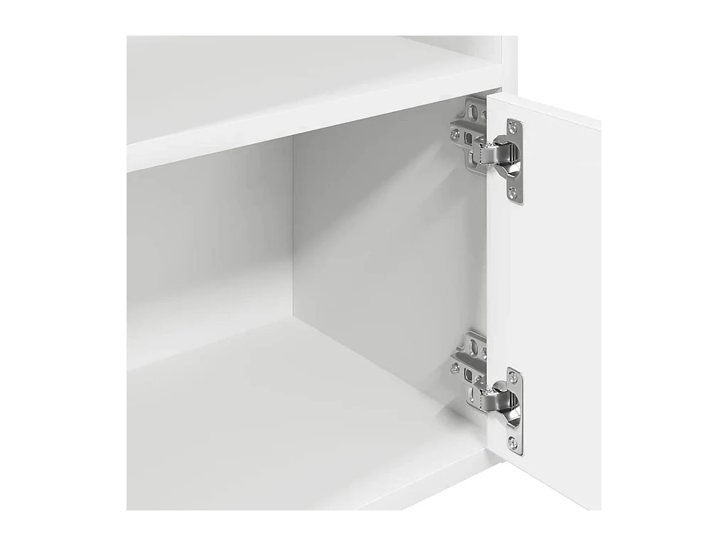 Libreria bianca 31x24x127 cm in legno ingegnerizzato