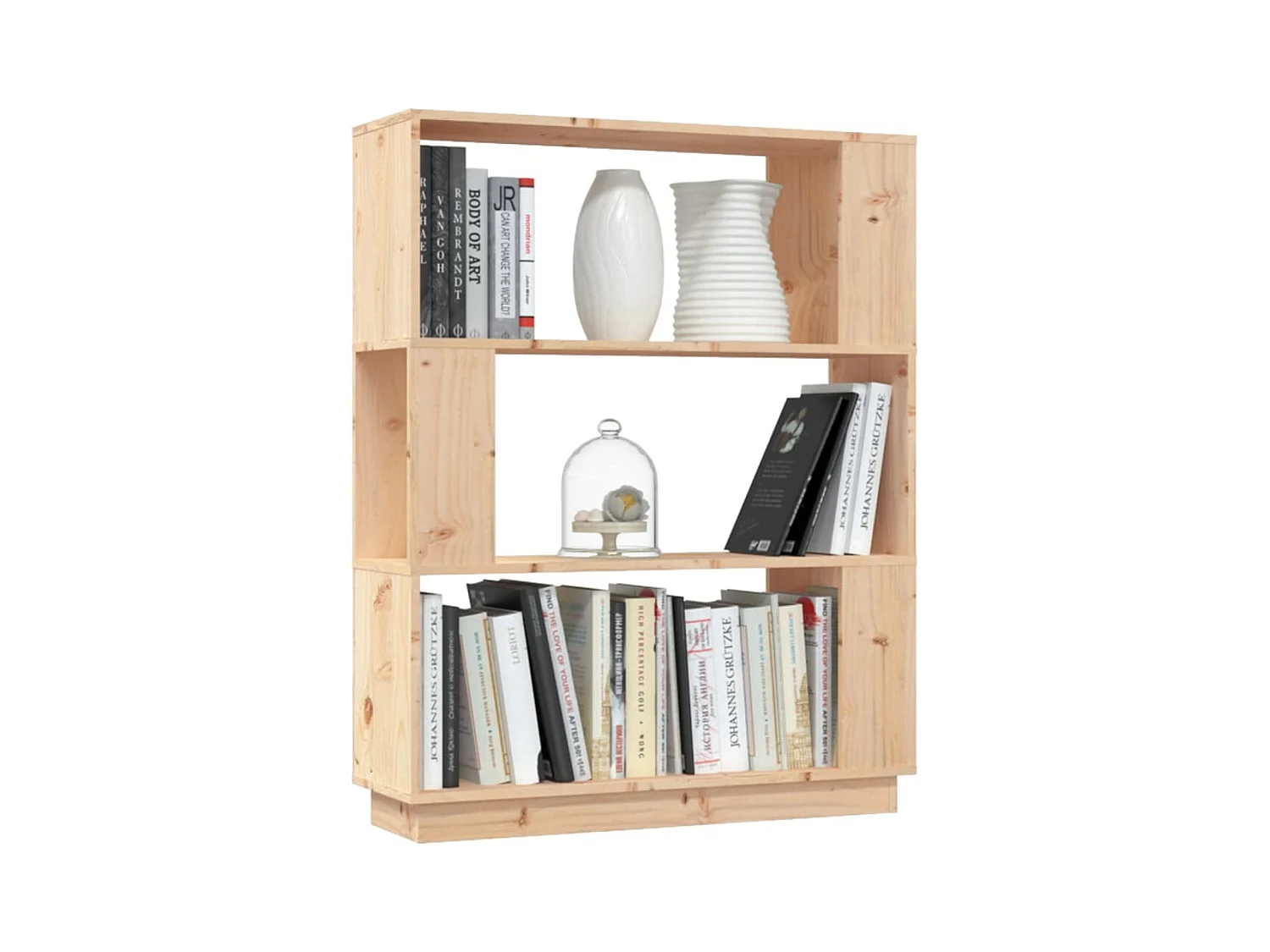 Librería/Separador de ambientes 80x25x101 cm Pino macizo