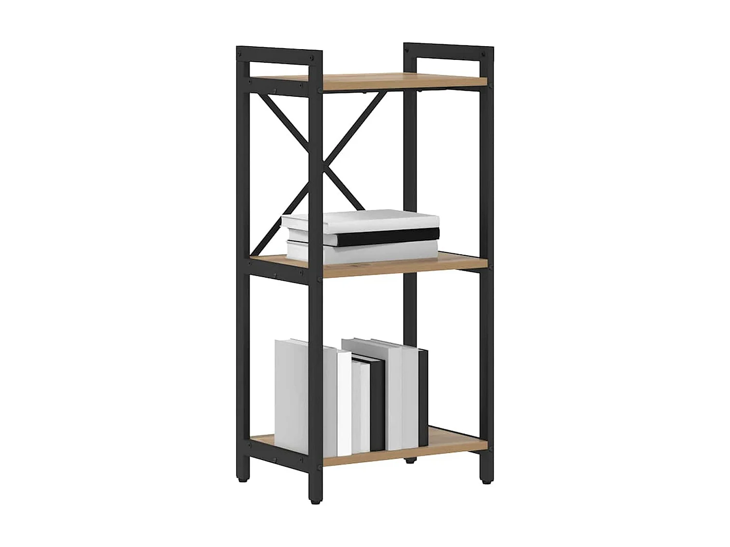 Bibliothèque chêne artisanal 40 x 30 x 83 cm Bois d'ingénierie