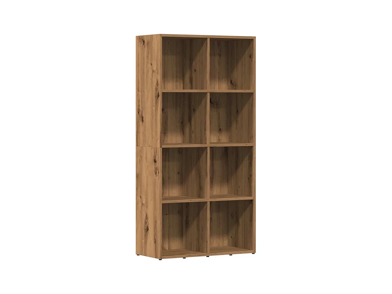Bibliothèque chêne artisanal 66x30x130 cm bois d'ingénierie