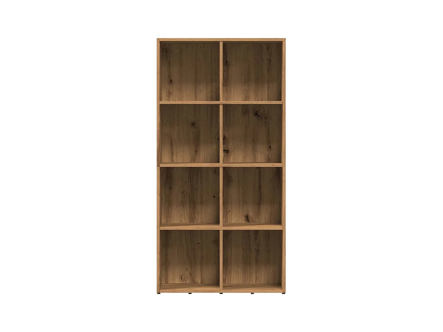 Bibliothèque chêne artisanal 66x30x130 cm bois d'ingénierie