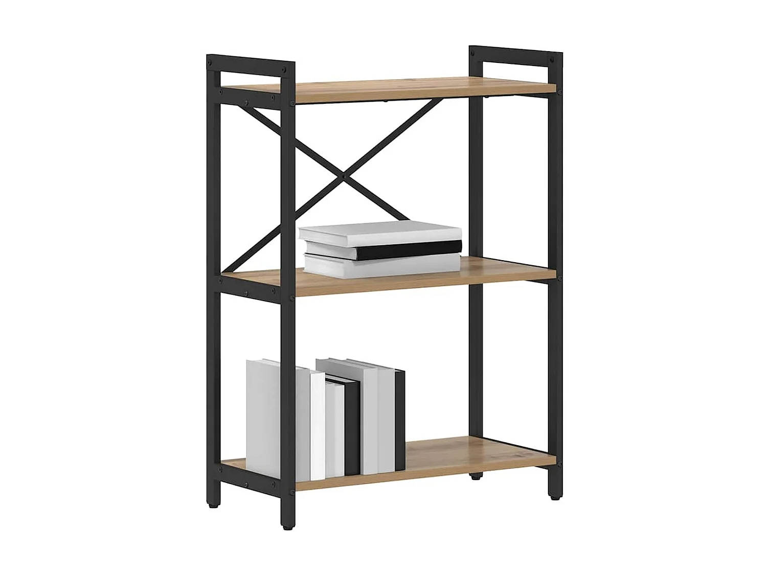 Handgemaakte eikenhouten boekenkast 60 x 30 x 83 cm Technisch hout