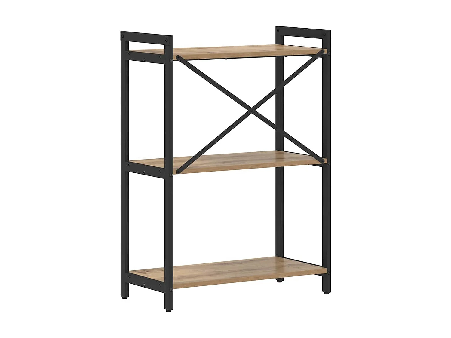 Handgemaakte eikenhouten boekenkast 60 x 30 x 83 cm Technisch hout