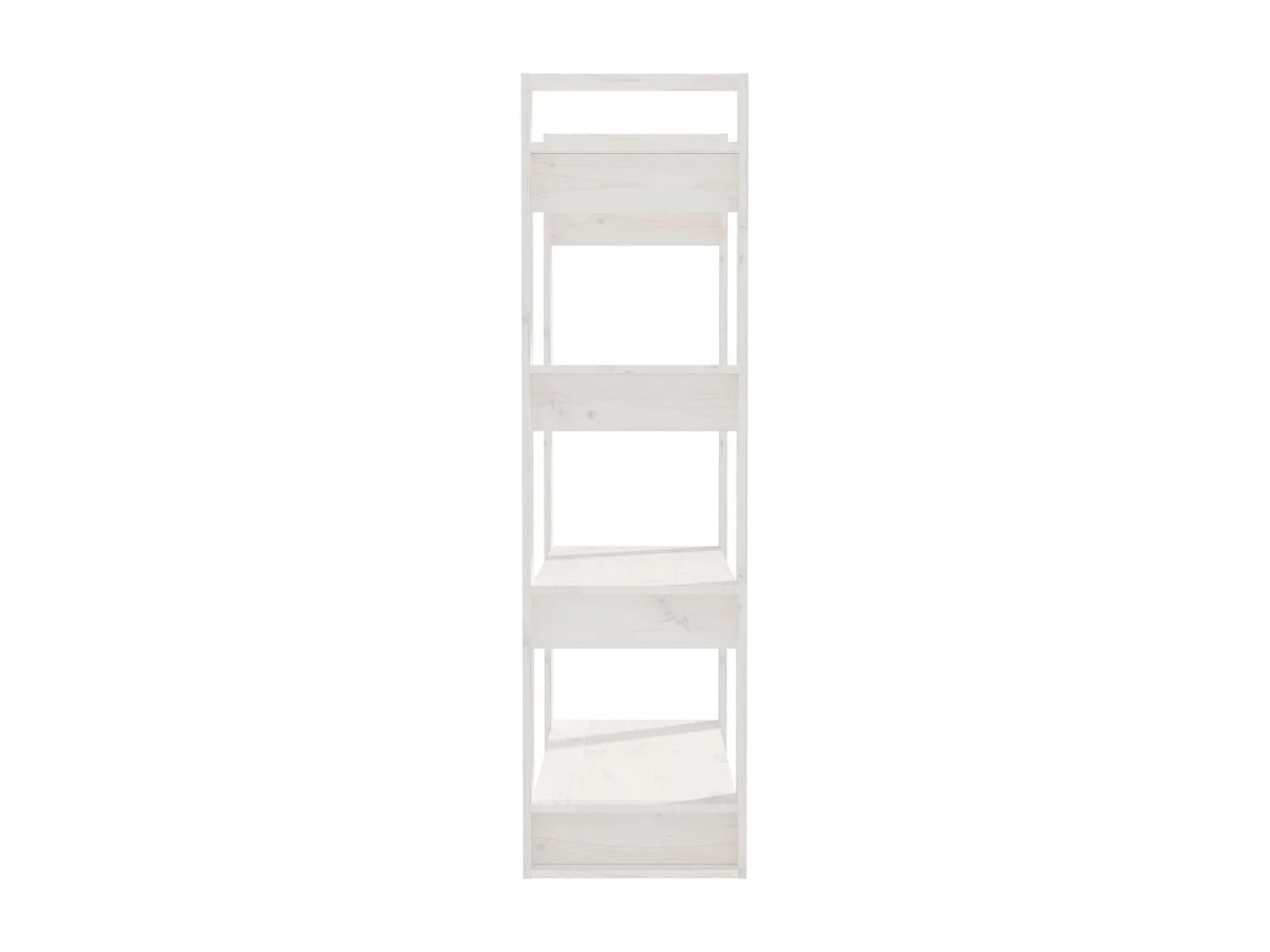 Bibliothèque/Séparateur de pièce Blanc 80x35x125 cm Pin massif