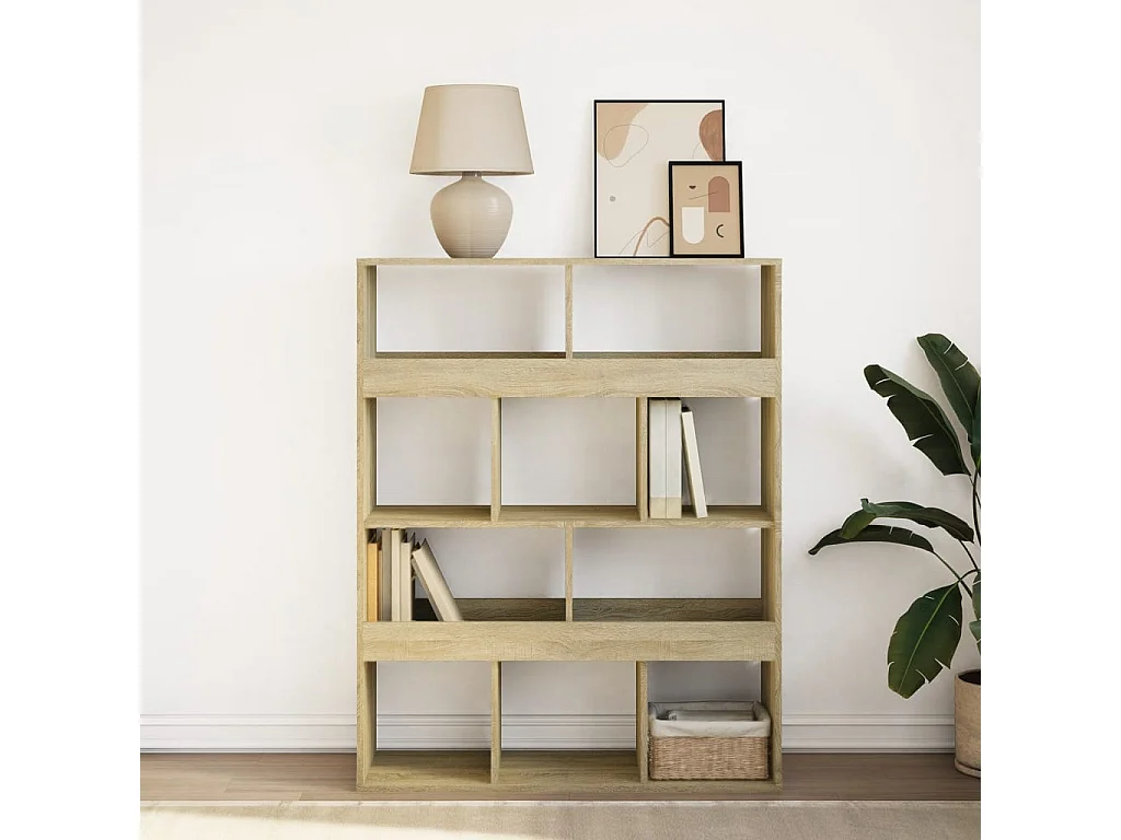 Libreria in rovere Sonoma 100x33x125,5 cm in legno ingegnerizzato