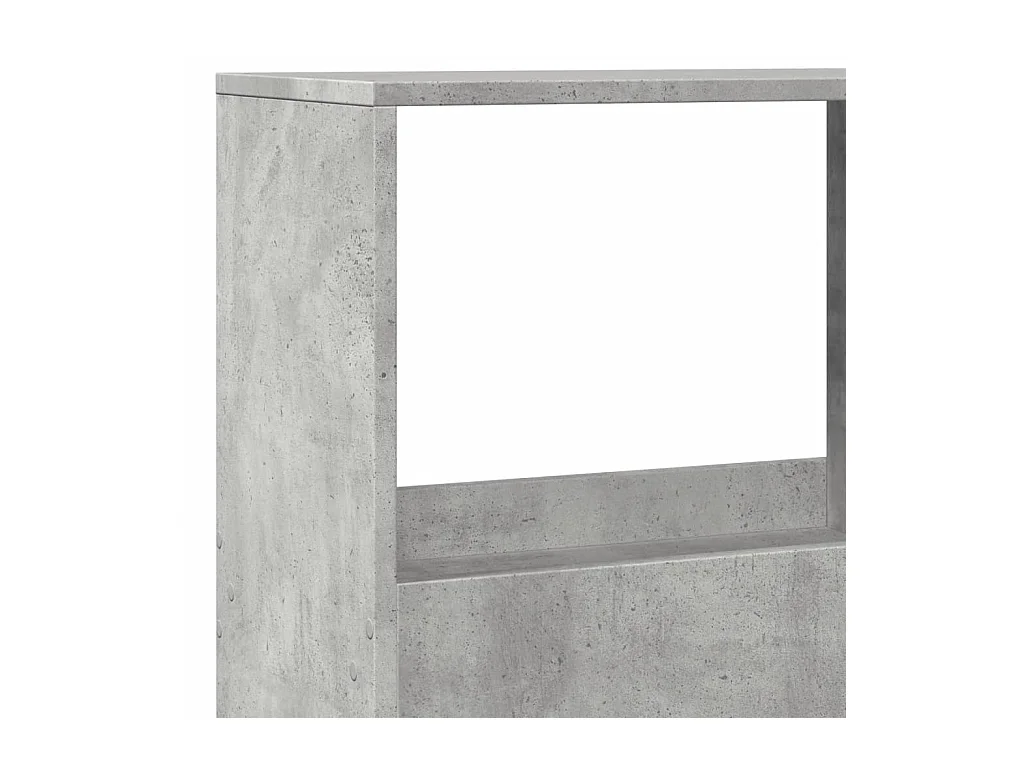 Tabique divisorio de hormigón gris 100x33x155,5cm madera de ingeniería