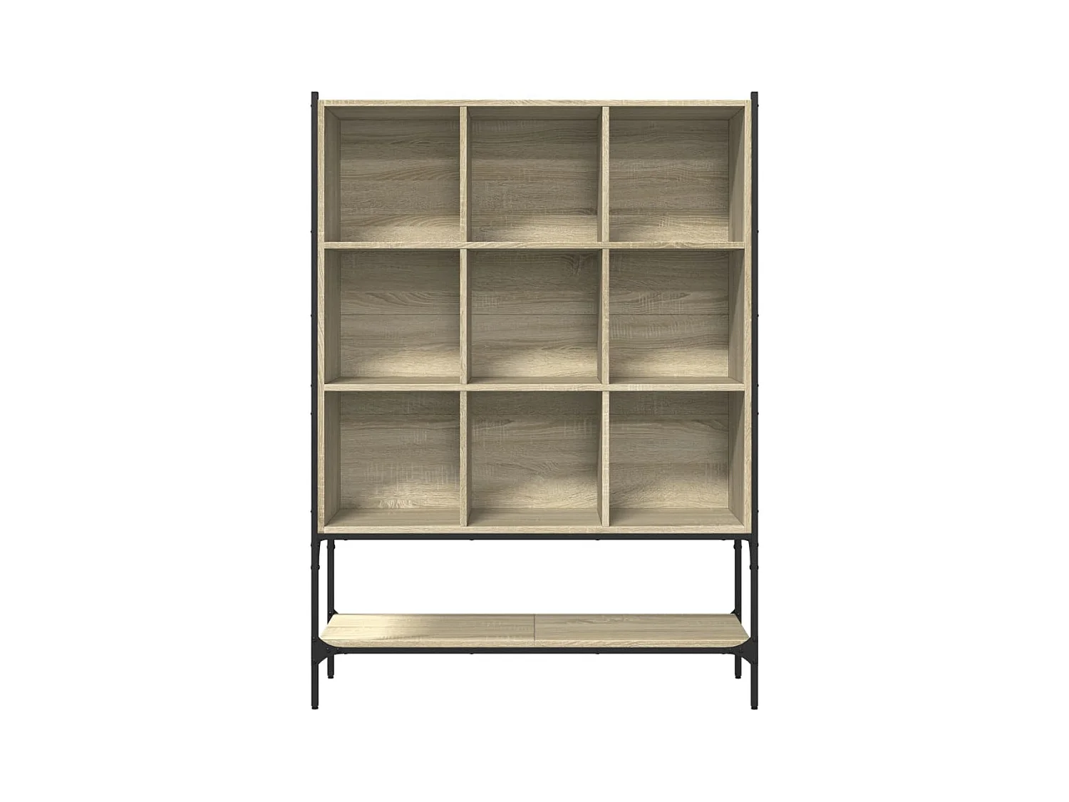 Bücherregal aus Sonoma-Eiche, 102 x 30 x 141,5 cm, Holzwerkstoff