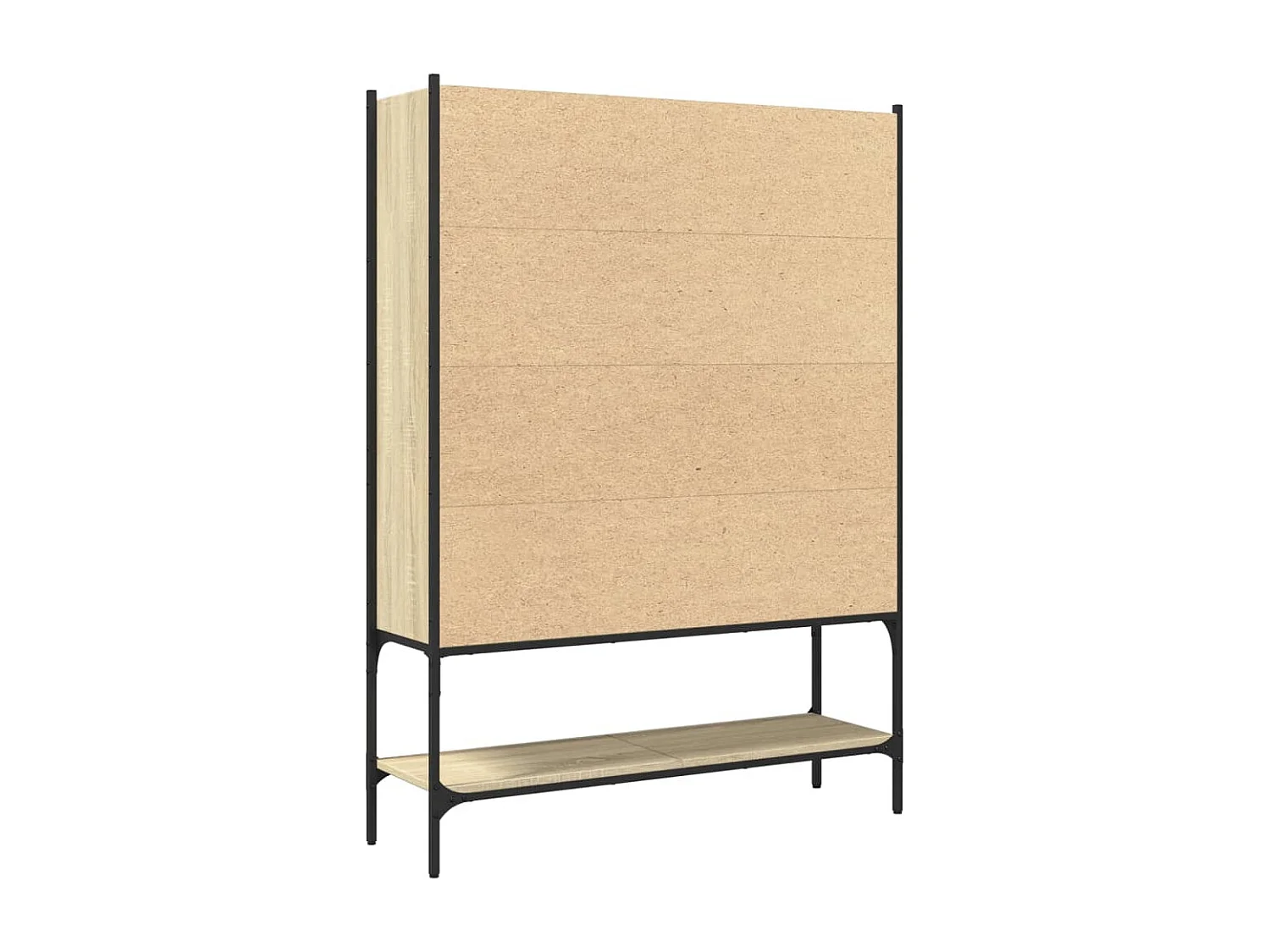 Bücherregal aus Sonoma-Eiche, 102 x 30 x 141,5 cm, Holzwerkstoff