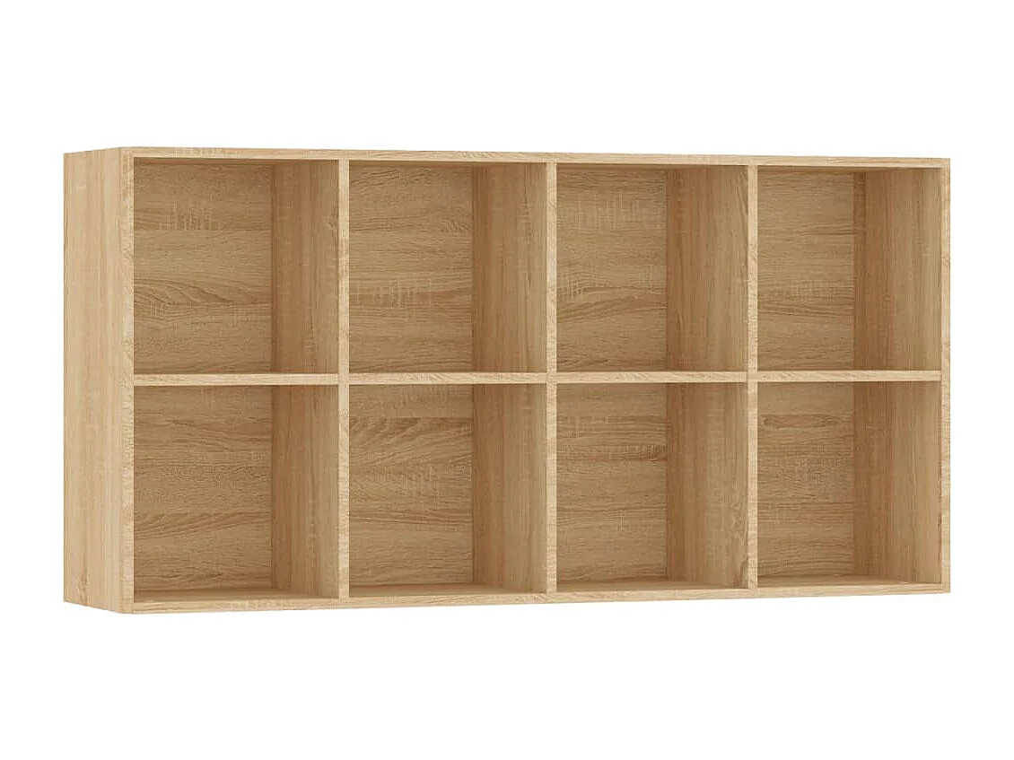 Bibliothèque/Buffet Chêne sonoma 66x30x130 cm Bois d’ingénierie