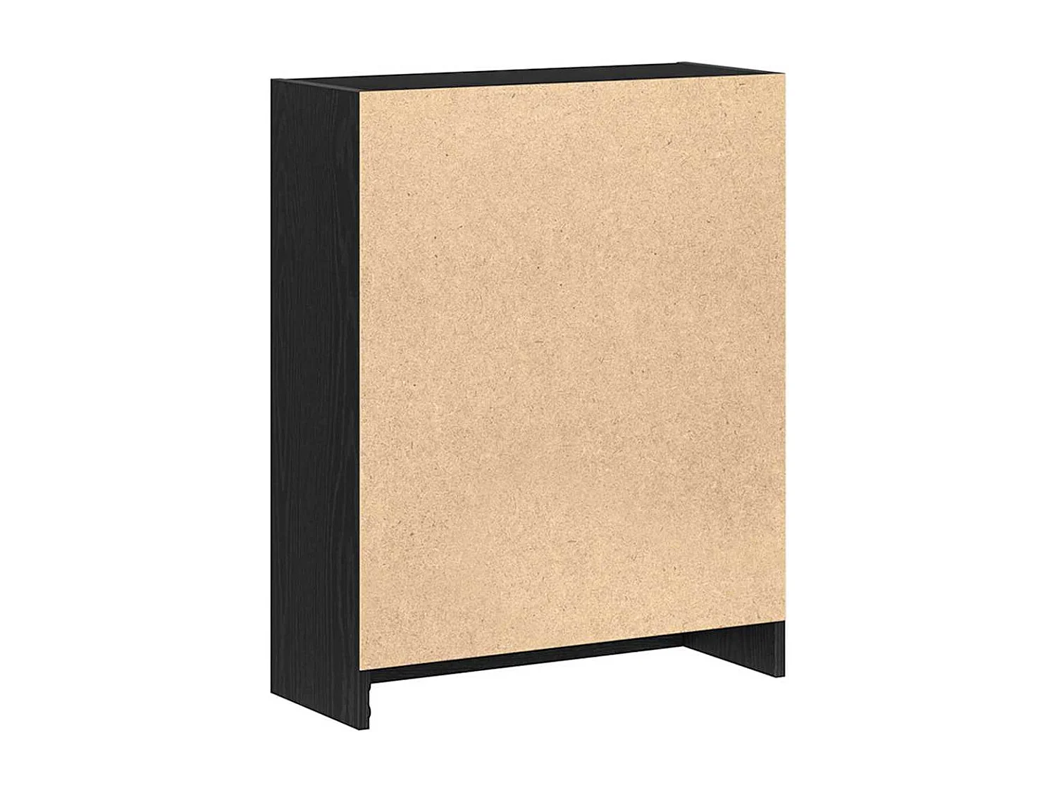 Bibliothèque Noire 60x24x76 cm en bois d'ingénierie