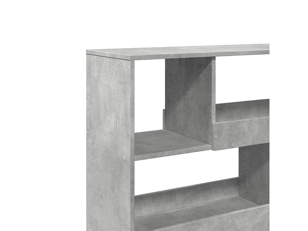 Libreria/divisorio grigio cemento 100x33x94,5 cm