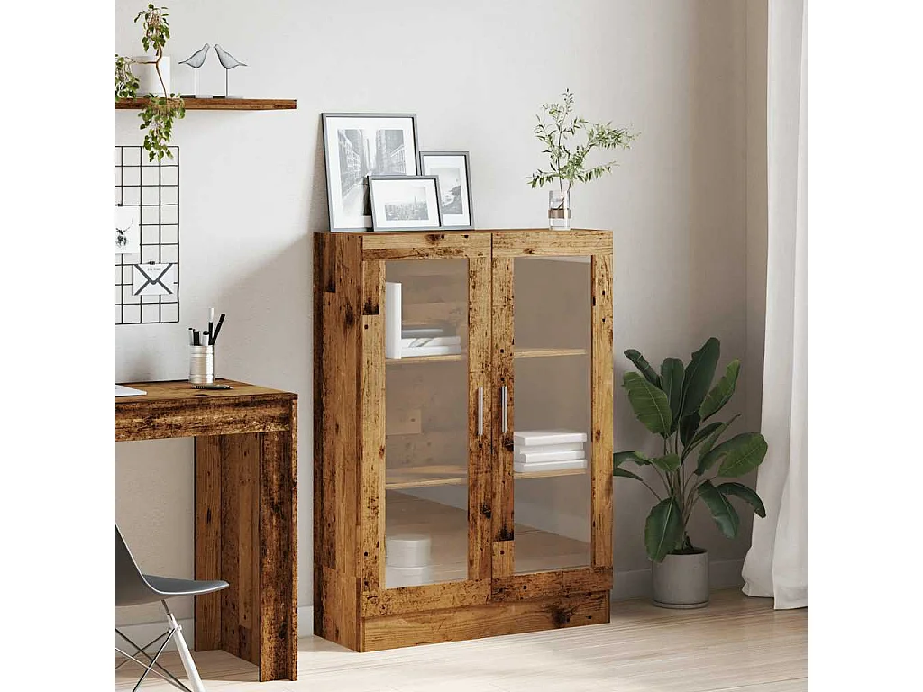 Libreria in legno antico 82,5x30,5x115 cm in legno ingegnerizzato