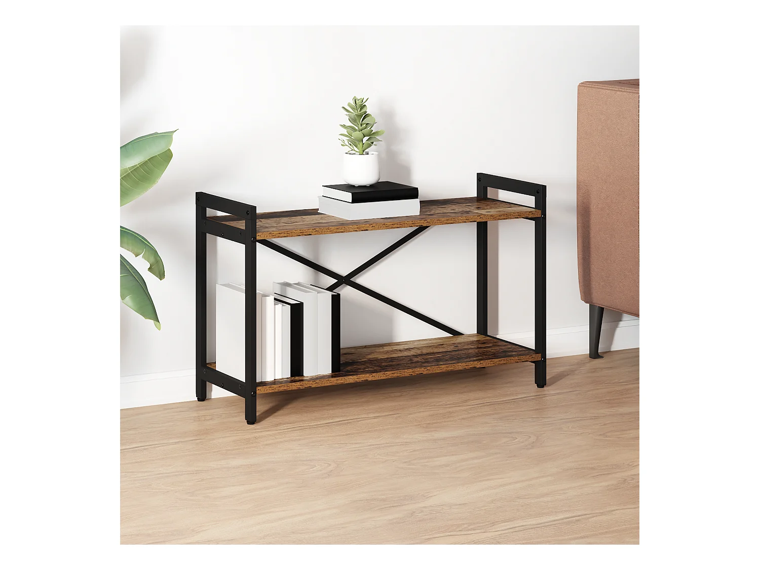 Libreria in legno antico 80 x 30 x 48,5 cm Legno ingegnerizzato