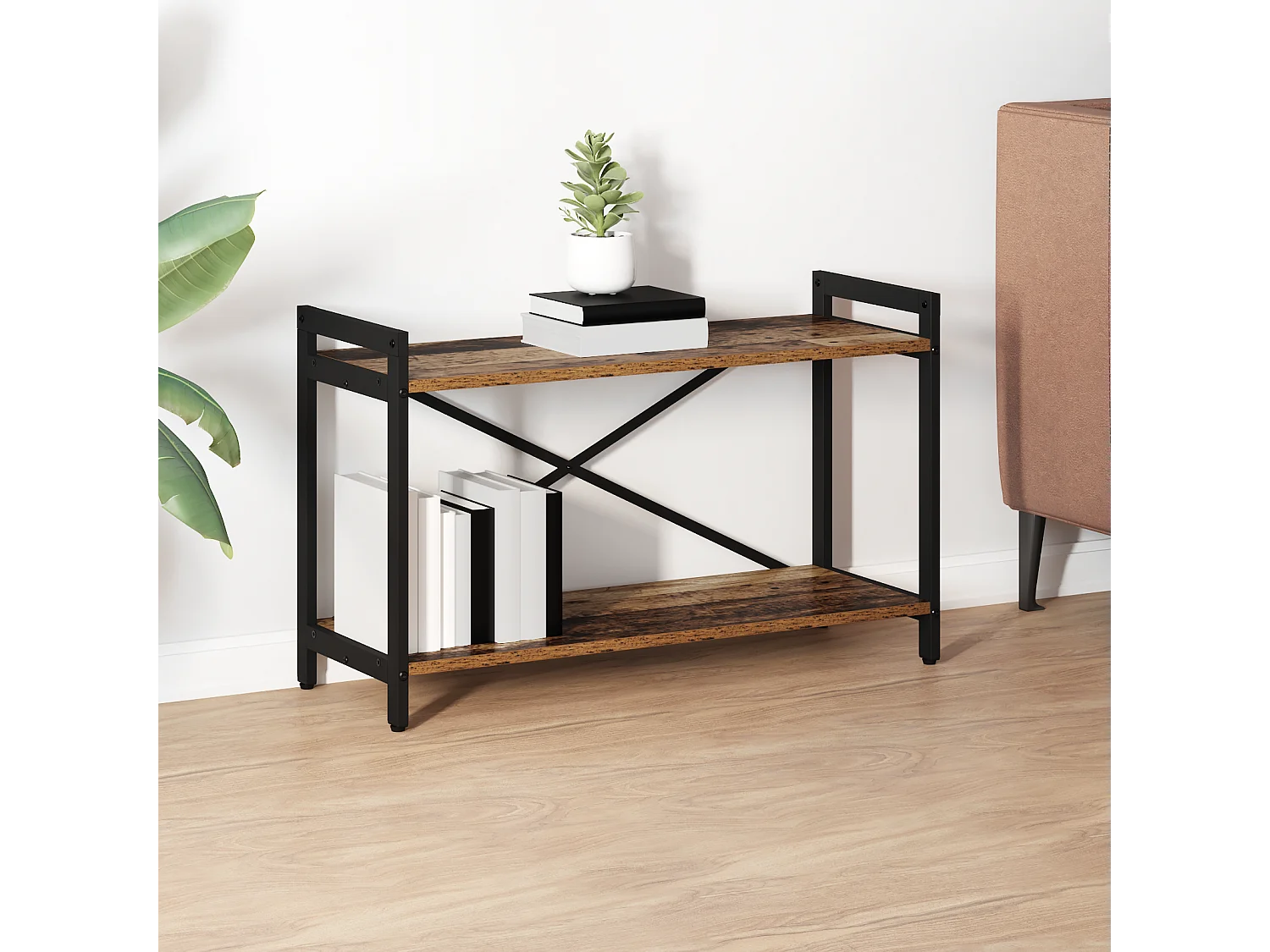 Libreria in legno antico 80 x 30 x 48,5 cm Legno ingegnerizzato