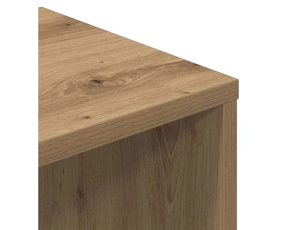 Bibliothèque chêne artisanal 34x31x112 cm bois d'ingénierie