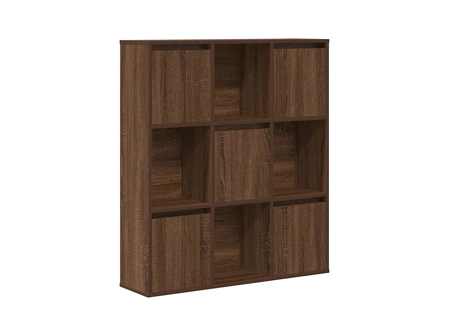 Bibliothèque chêne marron 89x24x101,5 cm bois d'ingénierie