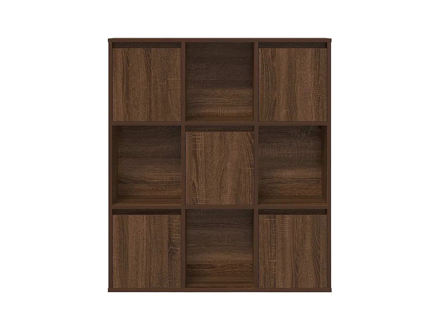 Bibliothèque chêne marron 89x24x101,5 cm bois d'ingénierie