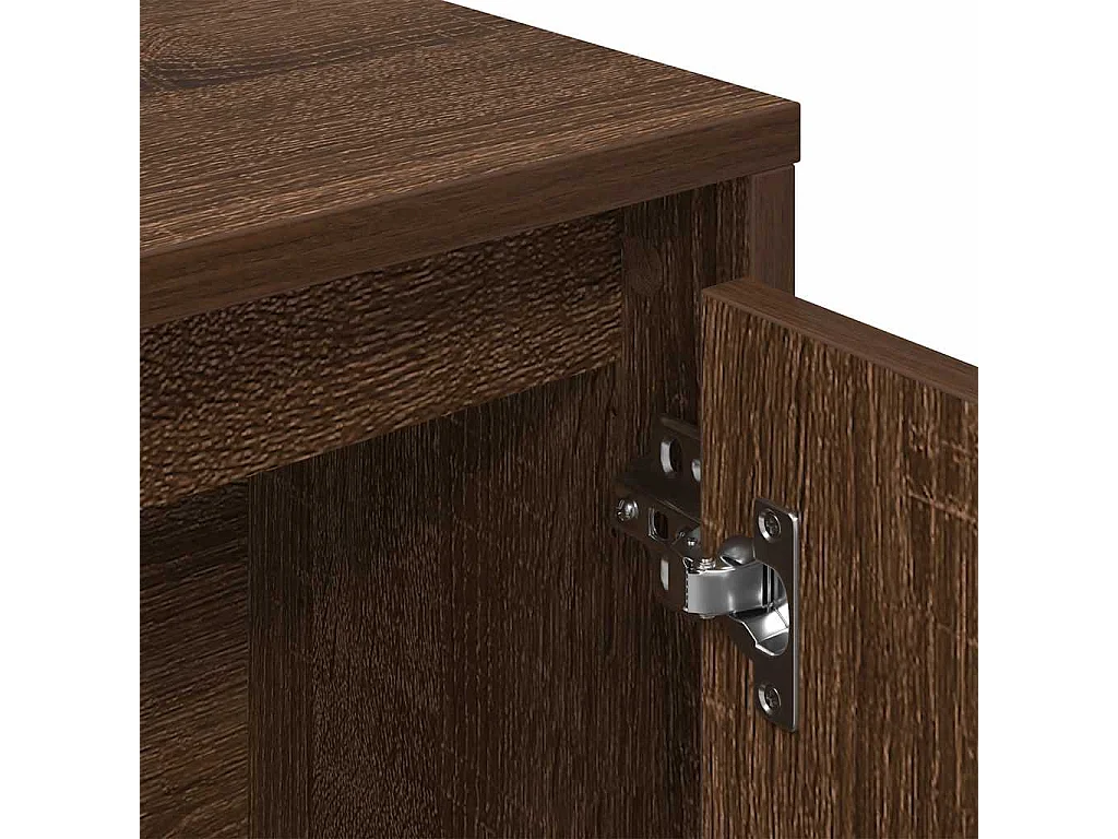 Bibliothèque chêne marron 89x24x101,5 cm bois d'ingénierie