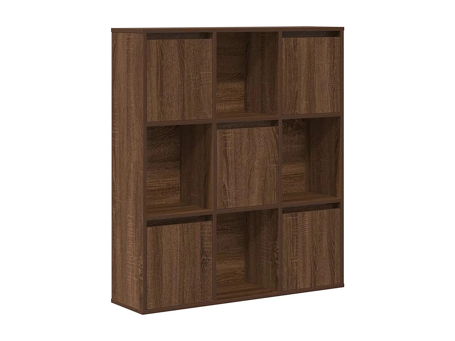 Bruine eikenhouten boekenkast 89x24x101,5 cm bewerkt hout