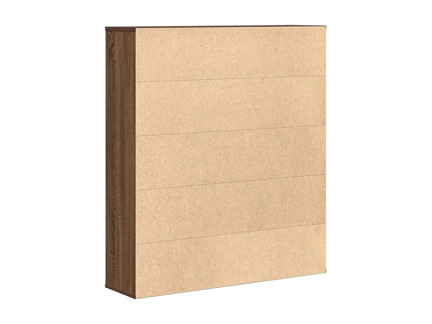 Bruine eikenhouten boekenkast 89x24x101,5 cm bewerkt hout