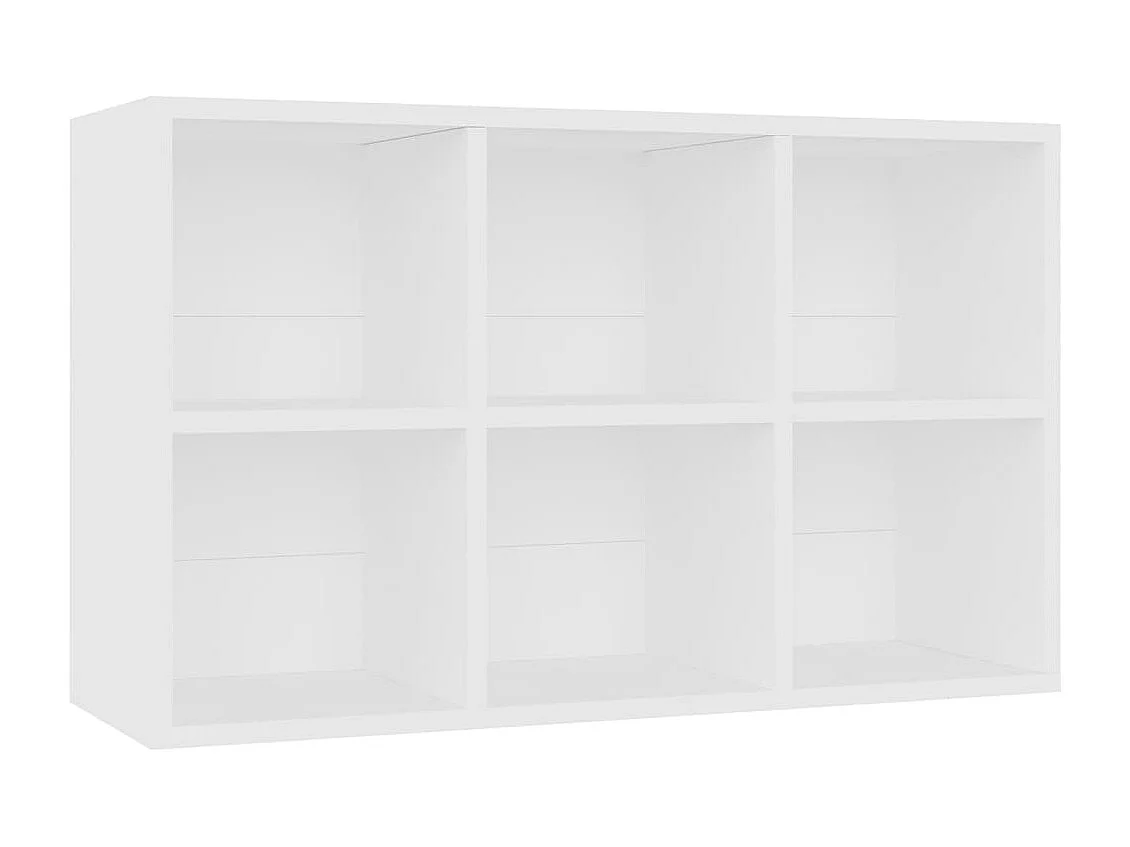 Libreria/credenza bianca 66x30x98 cm in legno ingegnerizzato