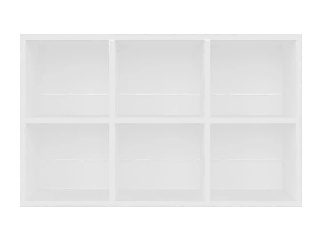 Libreria/credenza bianca 66x30x98 cm in legno ingegnerizzato