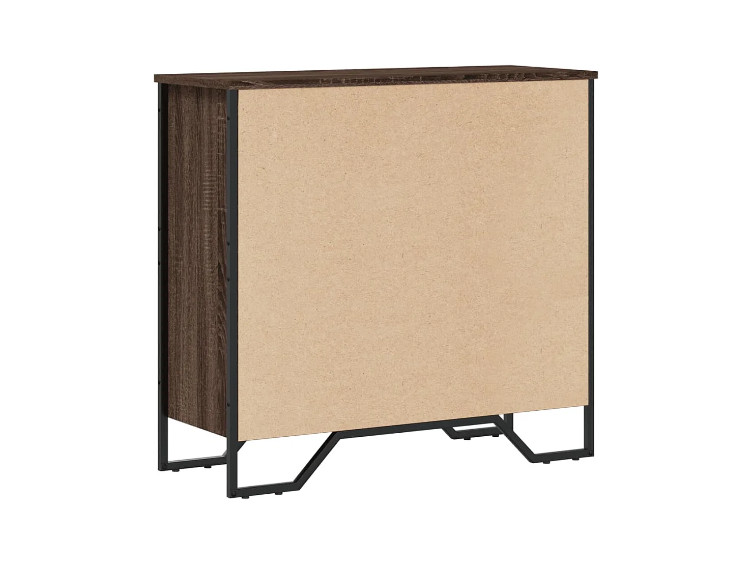 Libreria in rovere marrone 80x31x74,5 cm in legno ingegnerizzato