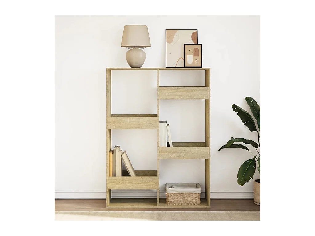 Sonoma eiken boekenkast 100x33x135 cm bewerkt hout