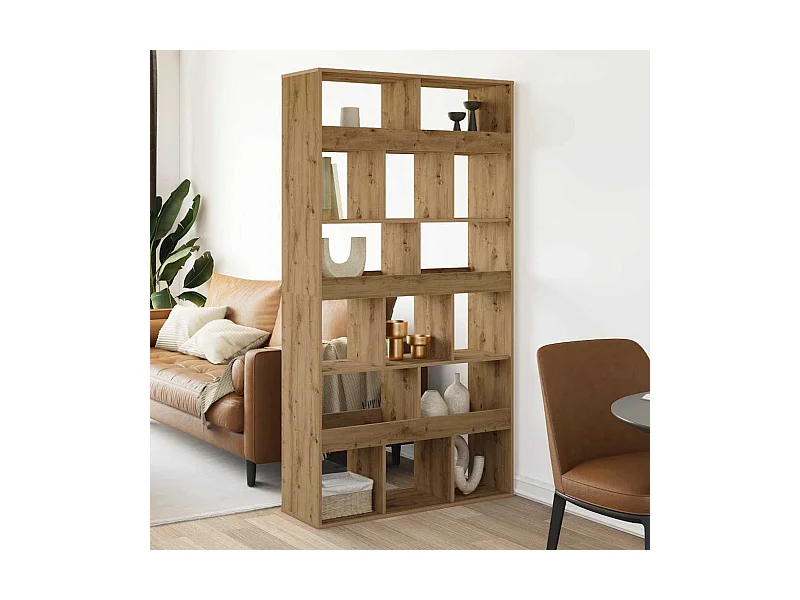 Handgefertigtes Bücherregal aus Eichenholz 100x33x187,5 cm