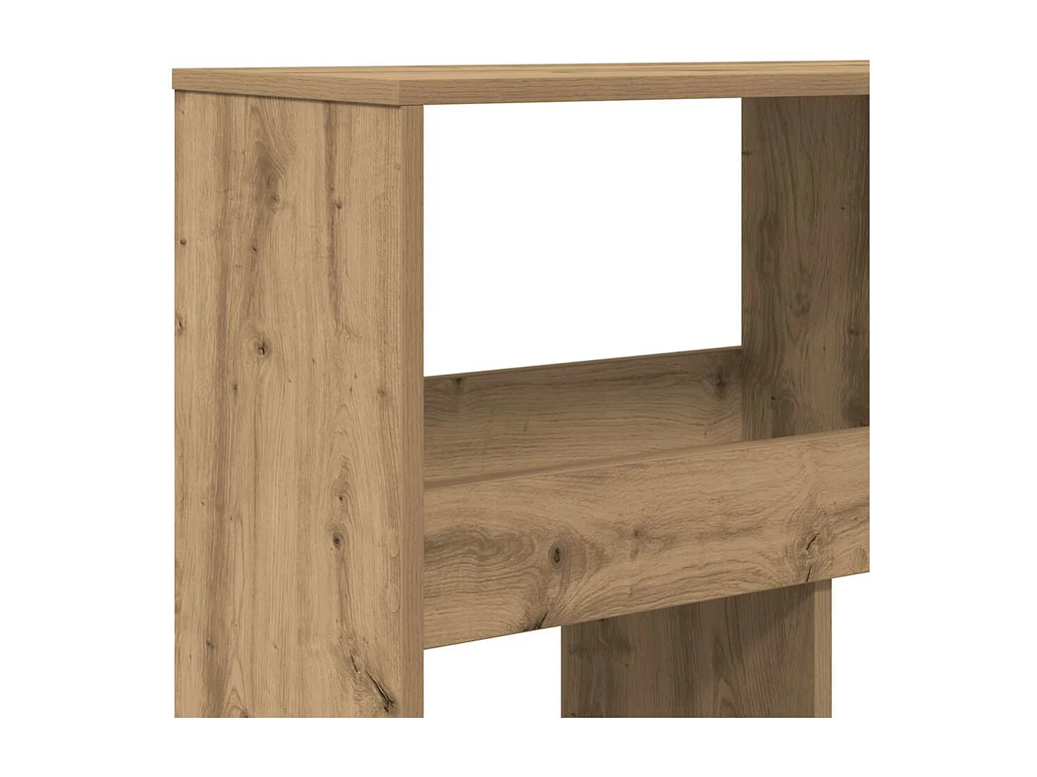 Bibliothèque chêne artisanal 100x33x187,5 cm bois d'ingénierie