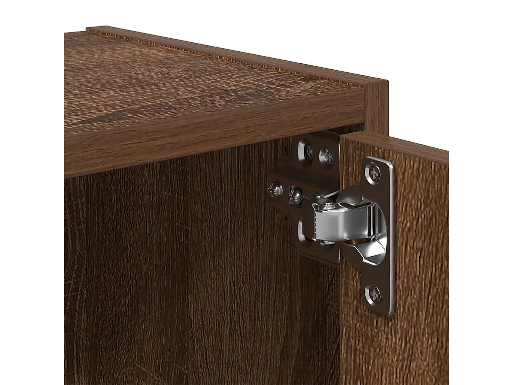 Bibliothèque chêne marron 40x24x52 cm bois d'ingénierie