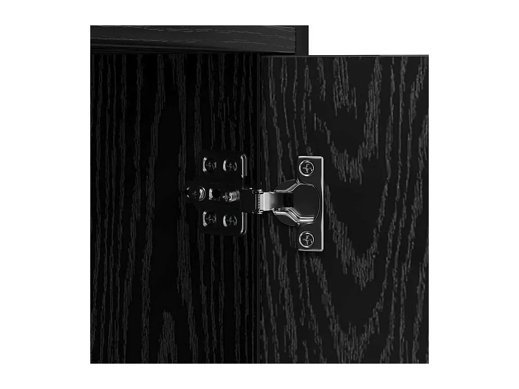 Étagère Chêne noir 80 x 30 x 155.5 cm Bois d'ingénierie