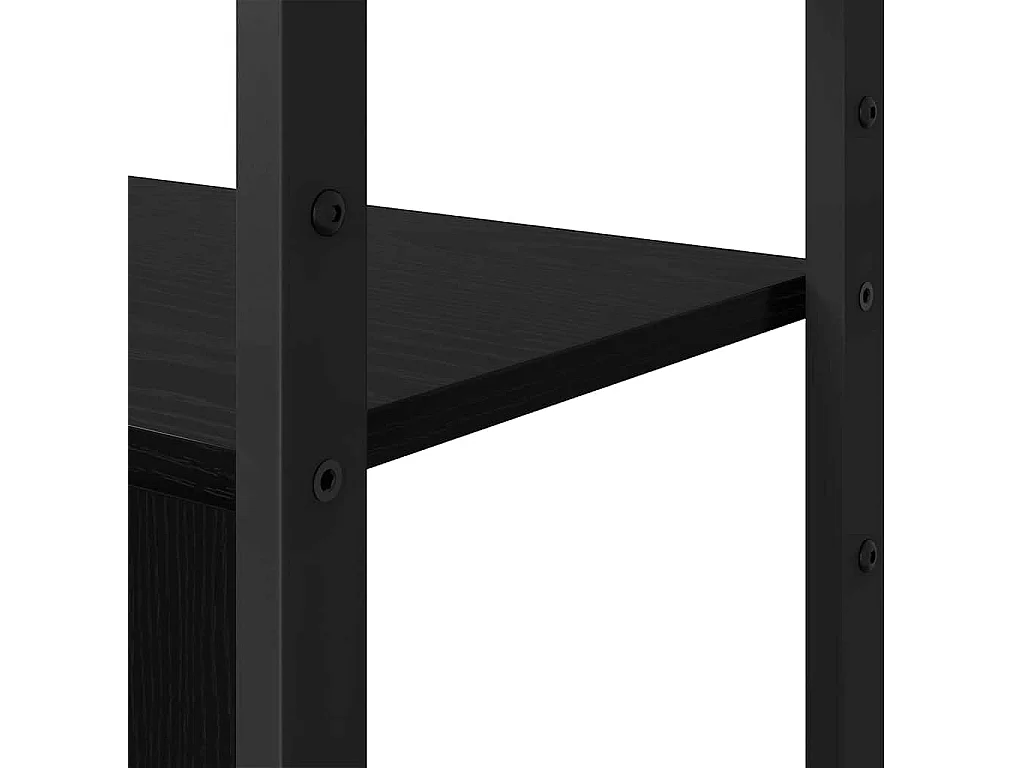 Étagère Chêne noir 80 x 30 x 155.5 cm Bois d'ingénierie