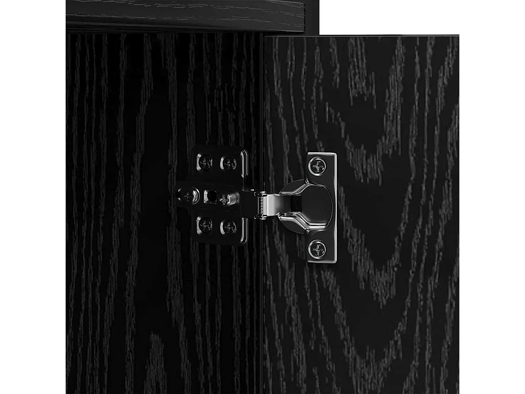 Étagère Chêne noir 80 x 30 x 155.5 cm Bois d'ingénierie