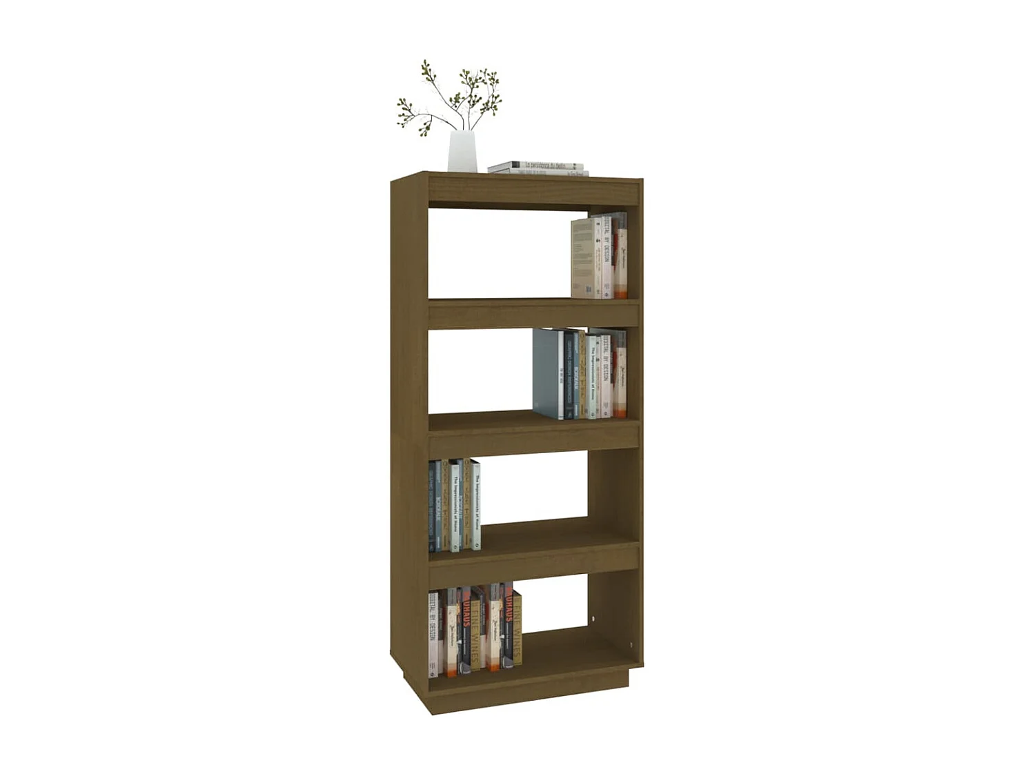 Libreria/Divisorio Miele Marrone 60x35x135 cm Pino