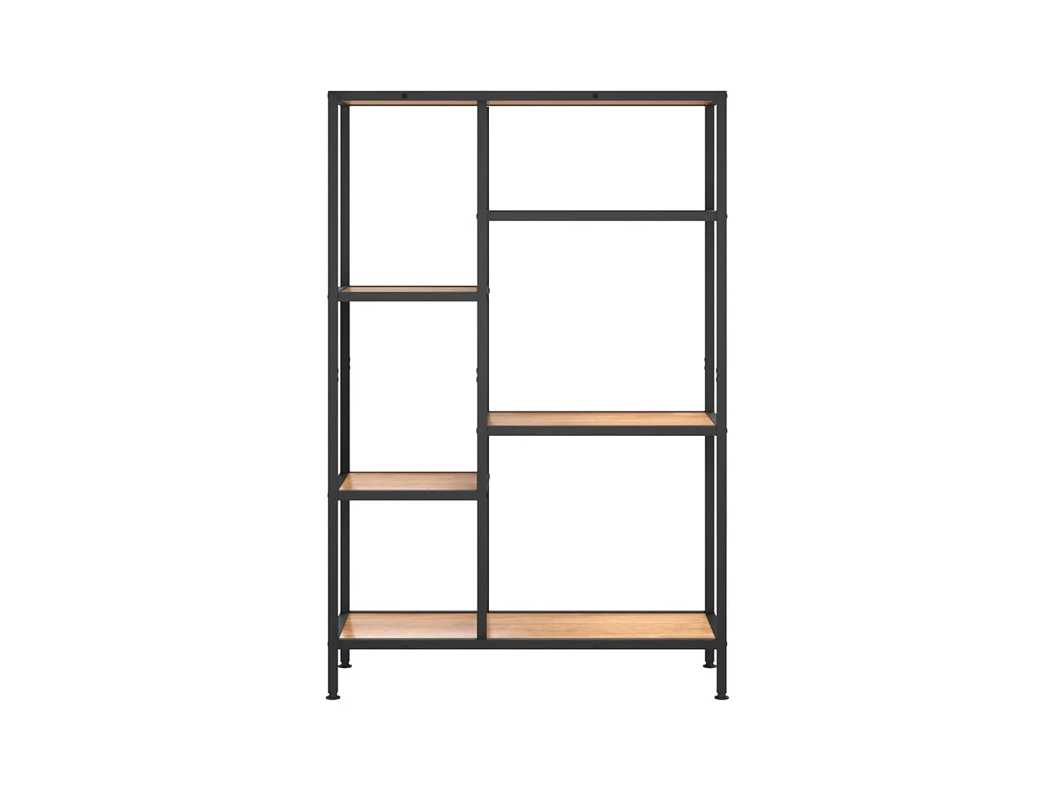 Boekenplank 80x30x120 cm Staal en bewerkt hout