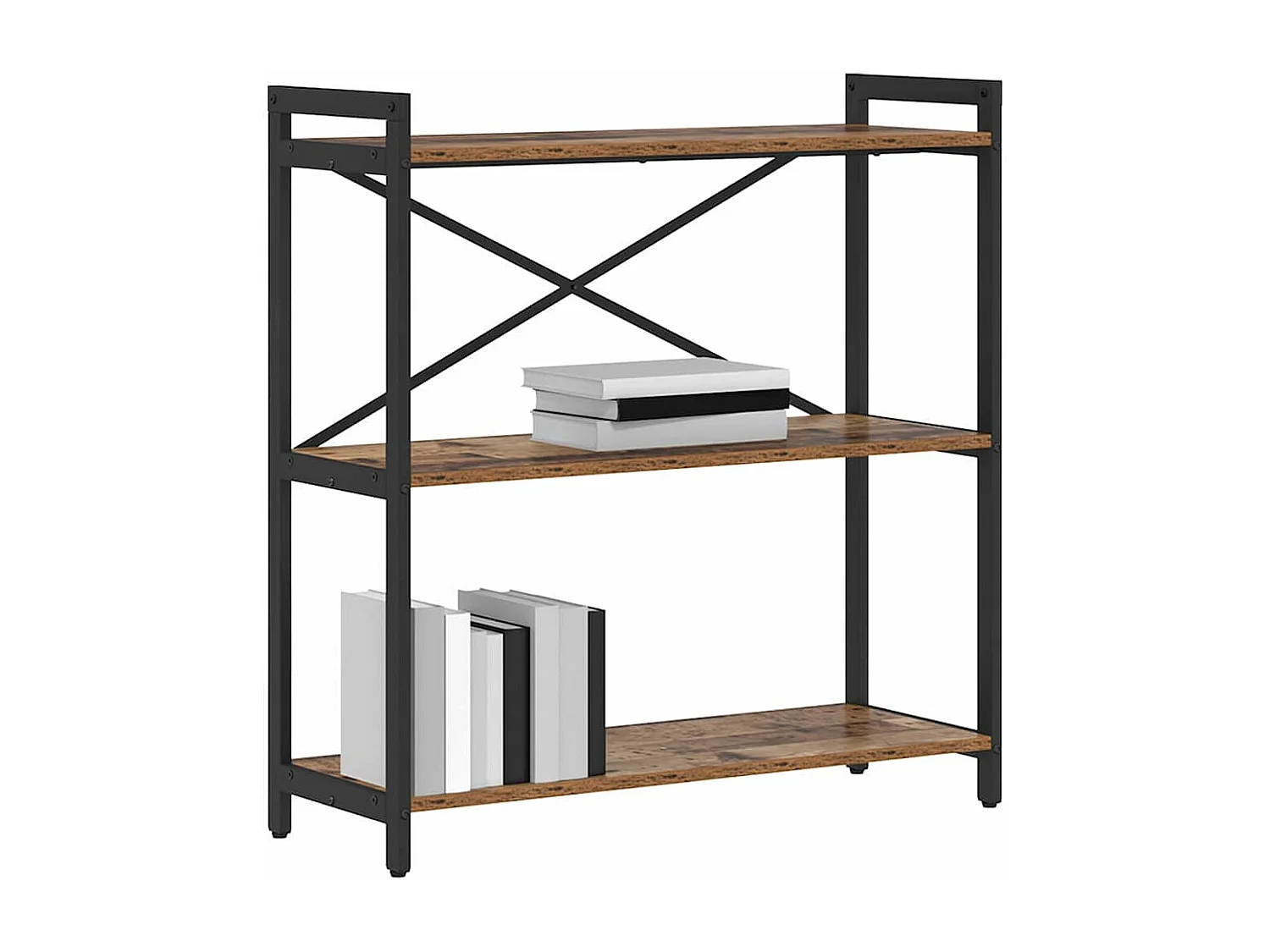 Boekenkast Antiek hout 80 x 30 x 83 cm Technisch hout