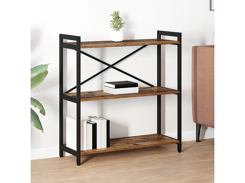 Bibliothèque Bois ancien 80 x 30 x 83 cm Bois d'ingénierie