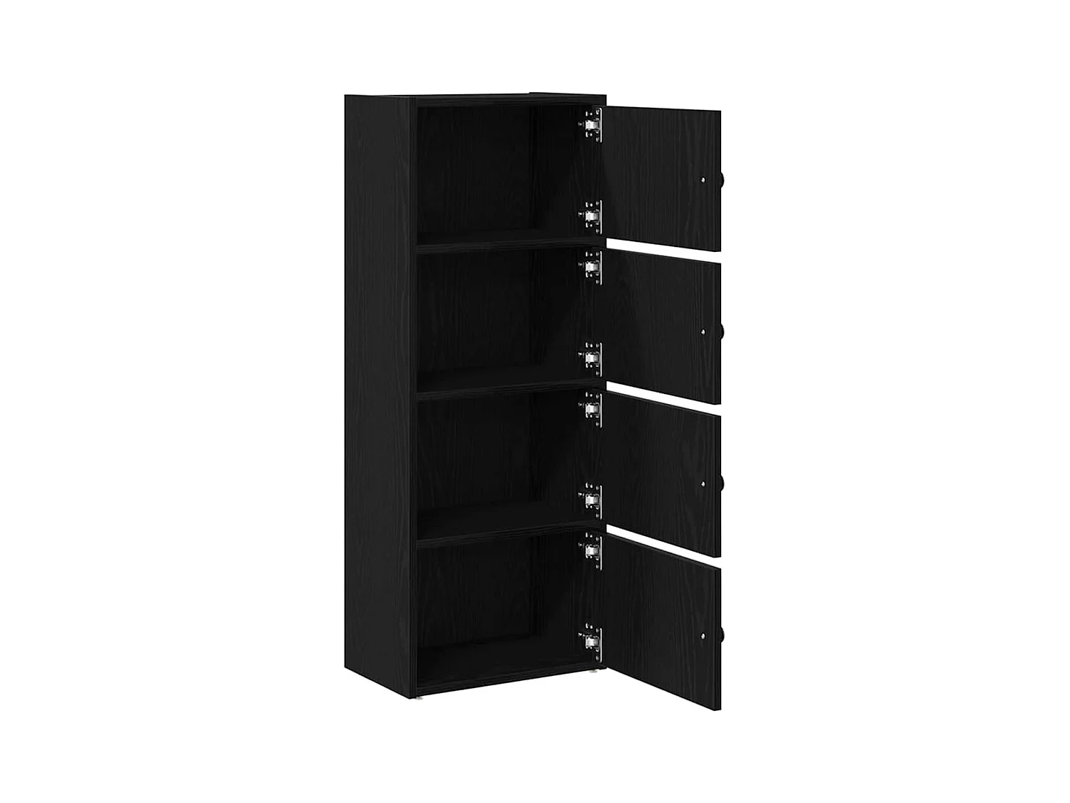 Bibliothèque chêne noir 40x24x102 cm bois d'ingénierie