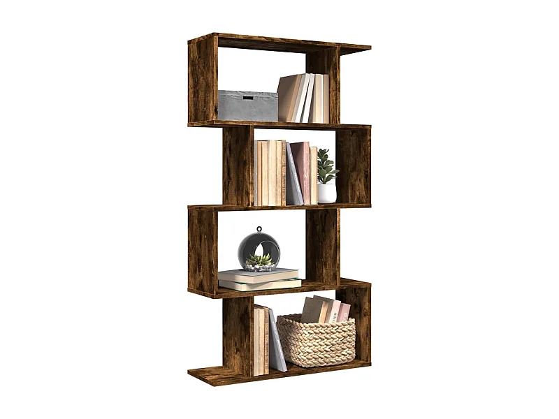 4-laags kamerverdelerplank gerookt eiken 70x24x129cm