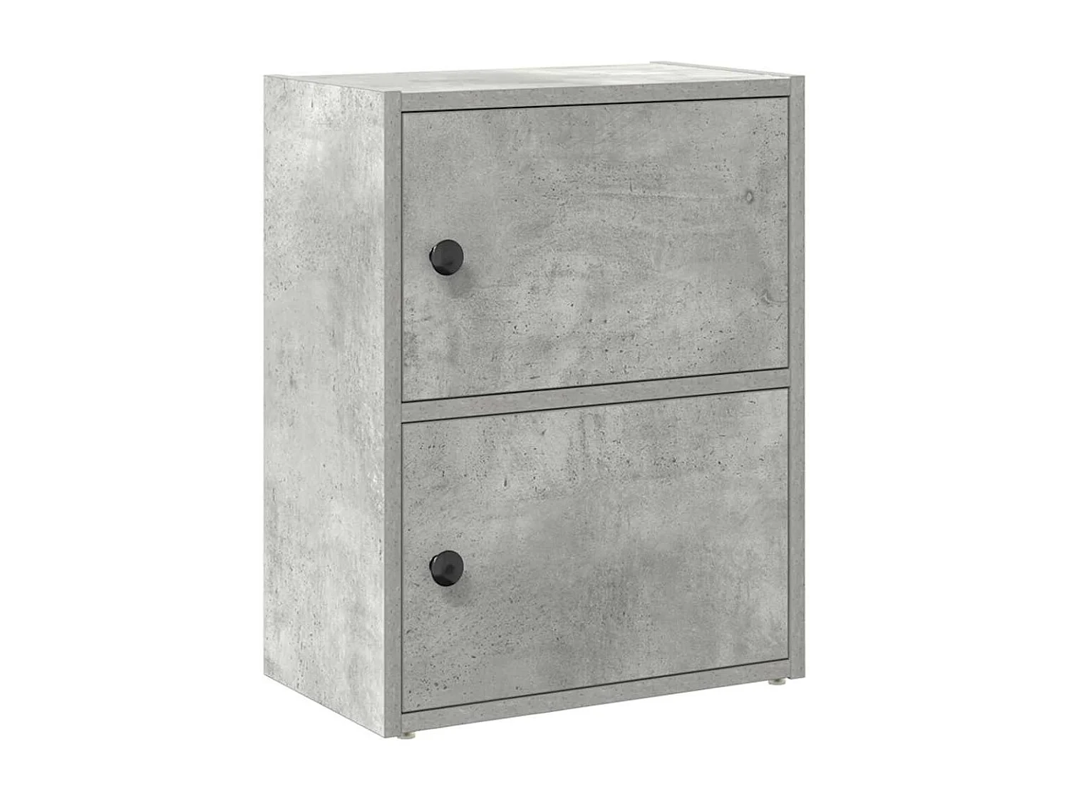 Bibliothèque gris béton 40x24x52 cm bois d'ingénierie