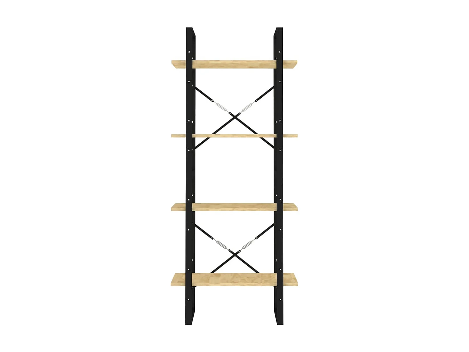 Bibliothèque à 4 niveaux 60x30x140 cm Bois de pin massif