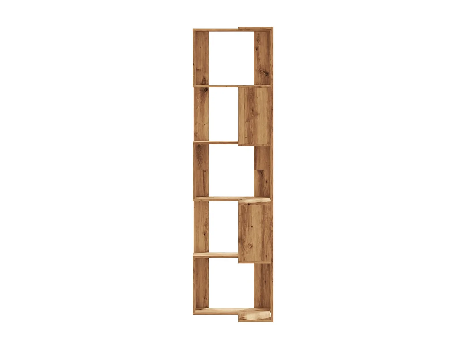 Bibliothèque d'angle 5 niveaux chêne artisanal bois ingénierie